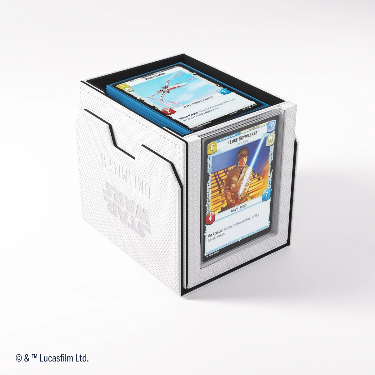 Gamegenic - Star Wars: Unlimited - Deck Pod - Estuche para tarjetas - Blanco