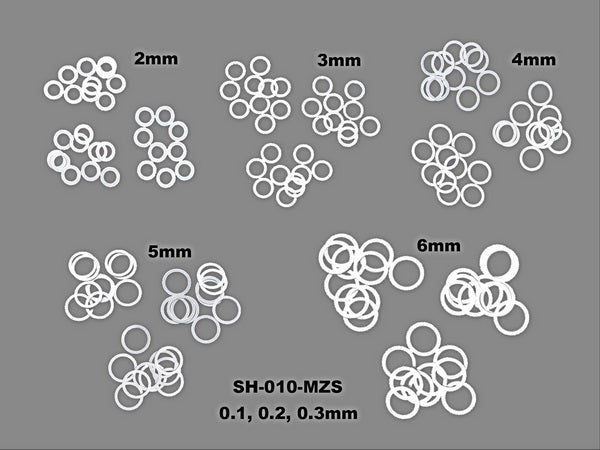 ARR - Shim Set For Mini-Z (2~6mm, 5 Size x 0.1, 0.2, 0.3mm 10/ea)