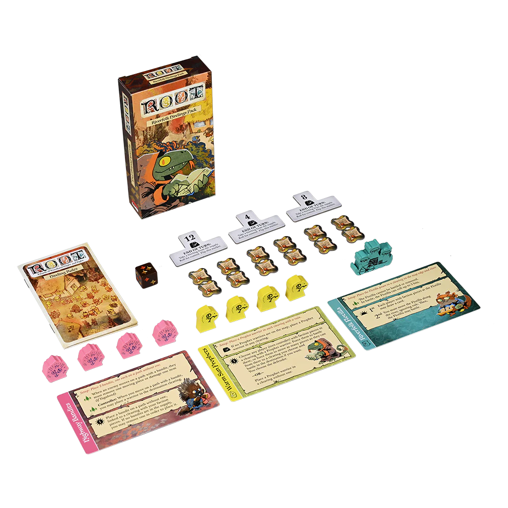 Leder Games - Root Riverfolk Hirelings Pack - Ingles