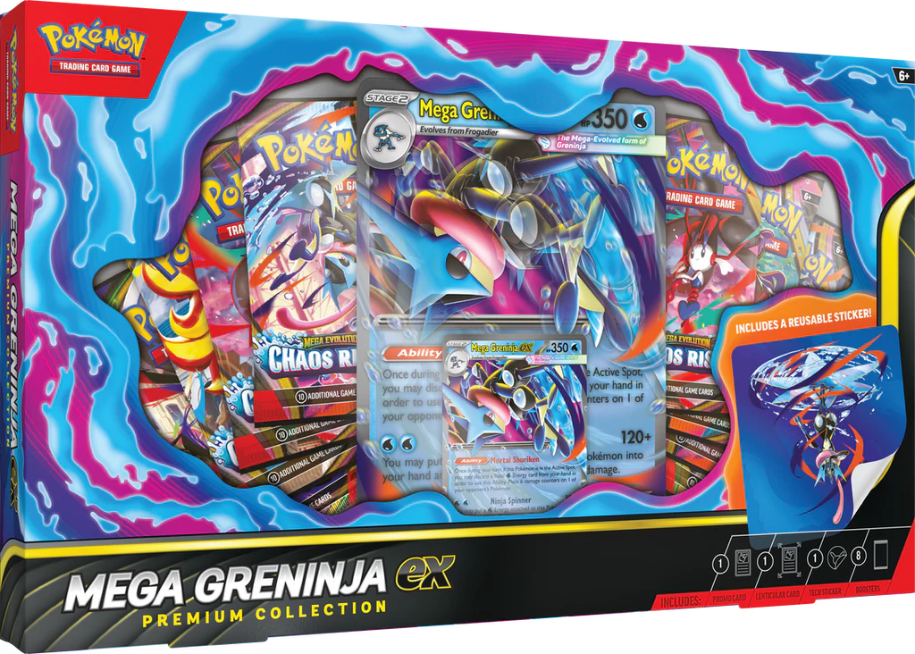 Pokémon TCG: Mega Greninja ex - Premium Collection