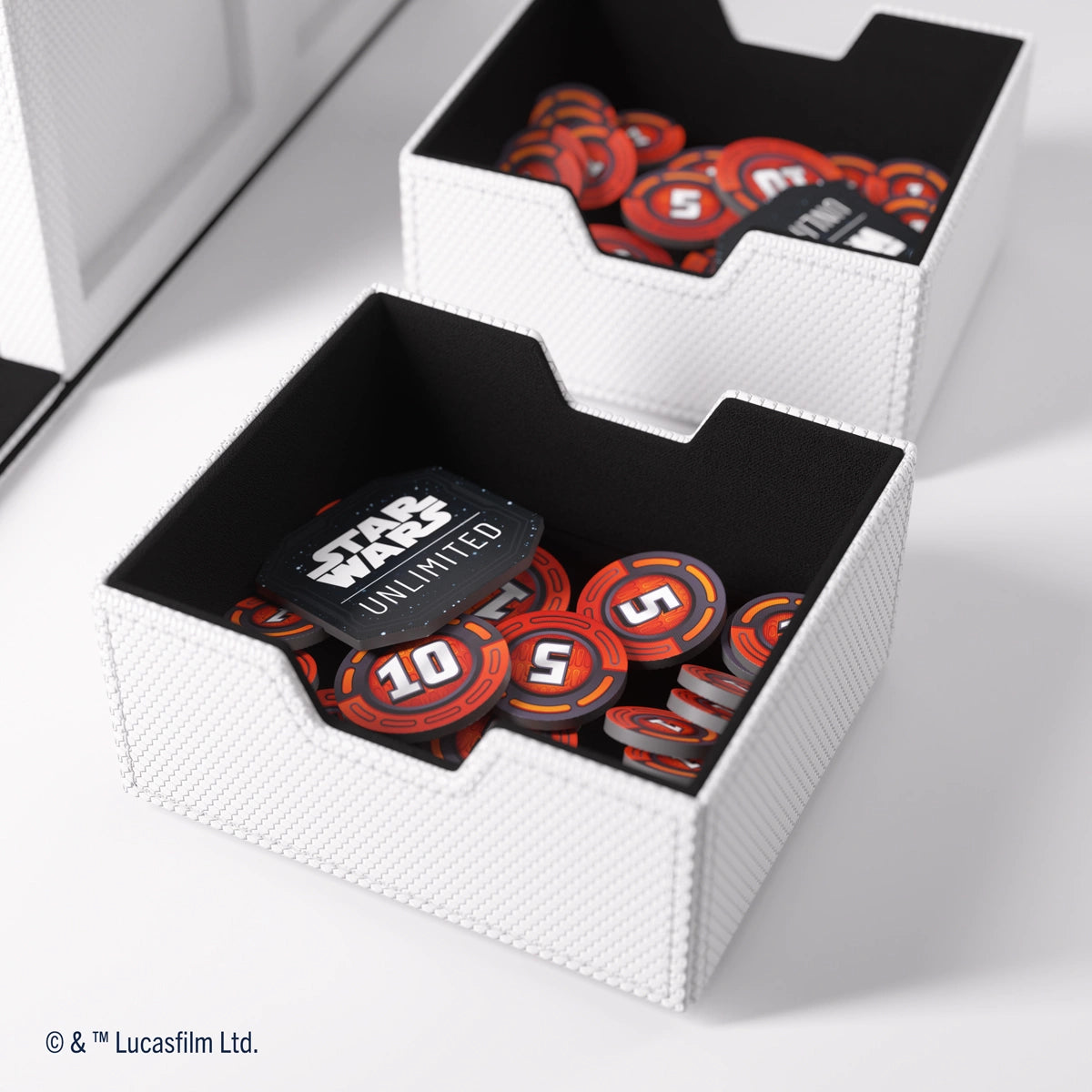 Gamegenic - Star Wars: Unlimited - Double Deck Pod - Estuche para tarjetas - Blanco