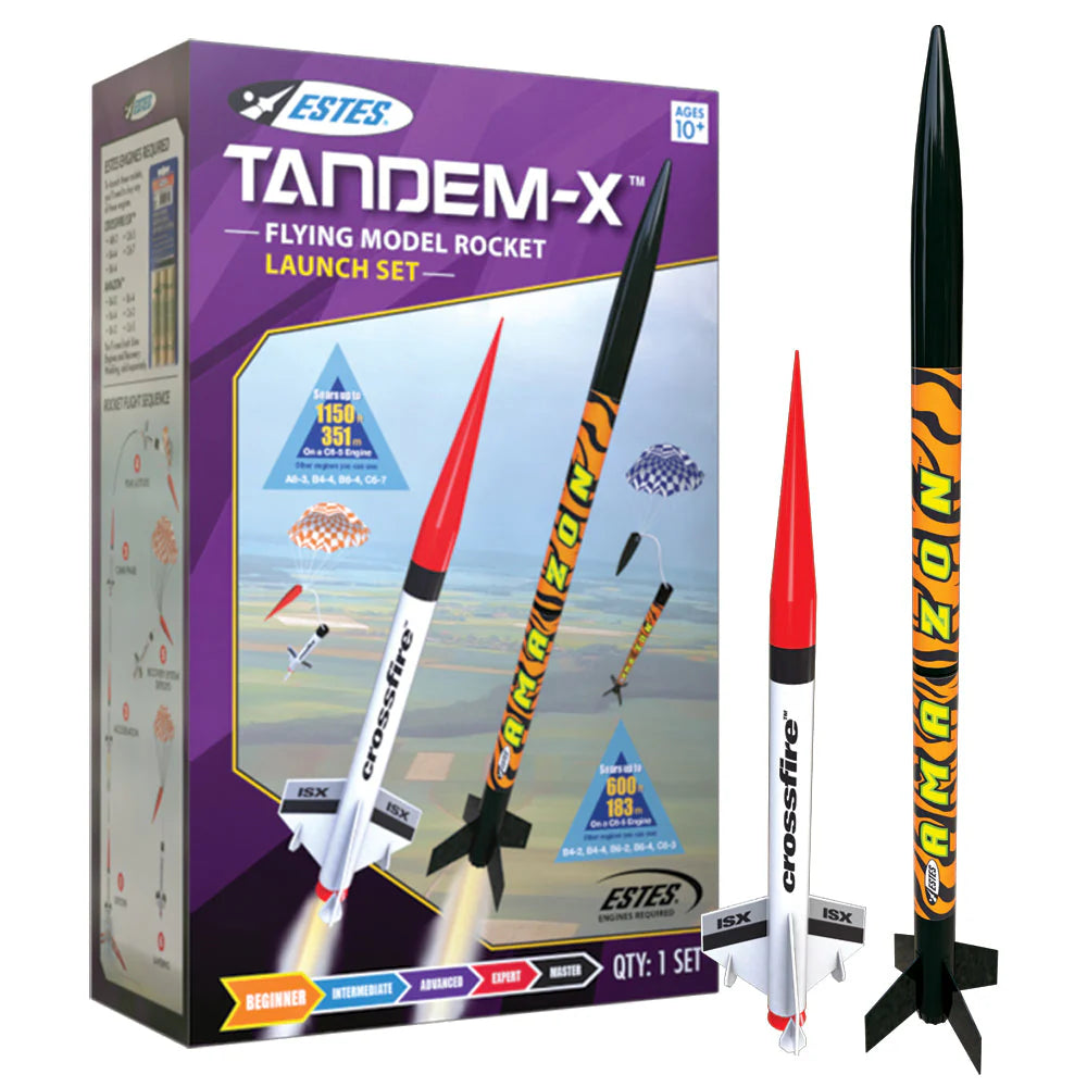 Estes - Tandem-X Rocket Launch Set, Amazon (E2X) & Crossfire ISX (Skill Level 1)