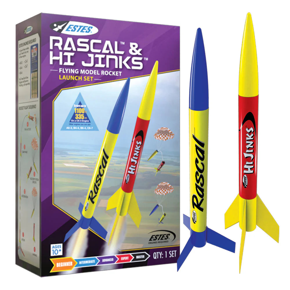 Estes - Rascal & HiJinks Rocket Launch Set, RTF (Ready to Fly)