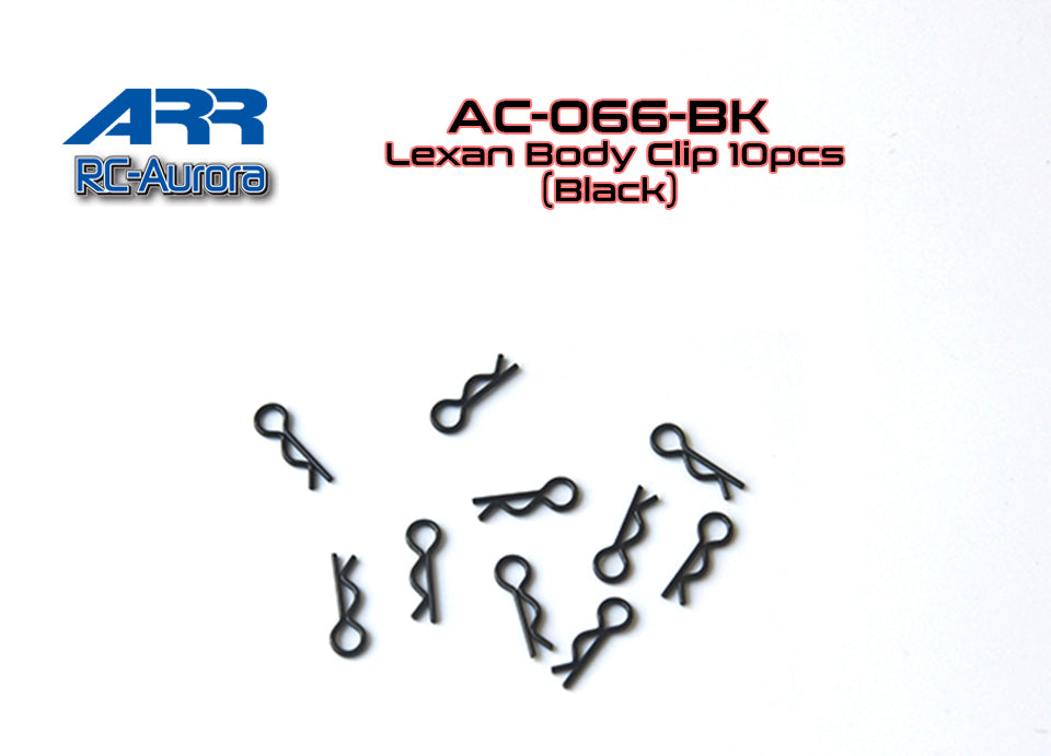 ARR - Lexan Body Clip 10pcs (Black)