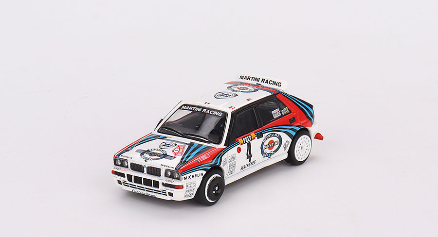 Mini GT - Lancia Delta HF Integrale Evoluzione 1992 Rally MonteCarlo Martini Racing 4 Cars Set 1/64