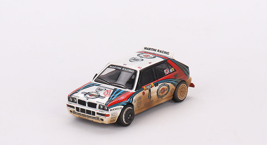 Mini GT - Lancia Delta HF Integrale Evoluzione 1992 Rally MonteCarlo Martini Racing 4 Cars Set 1/64