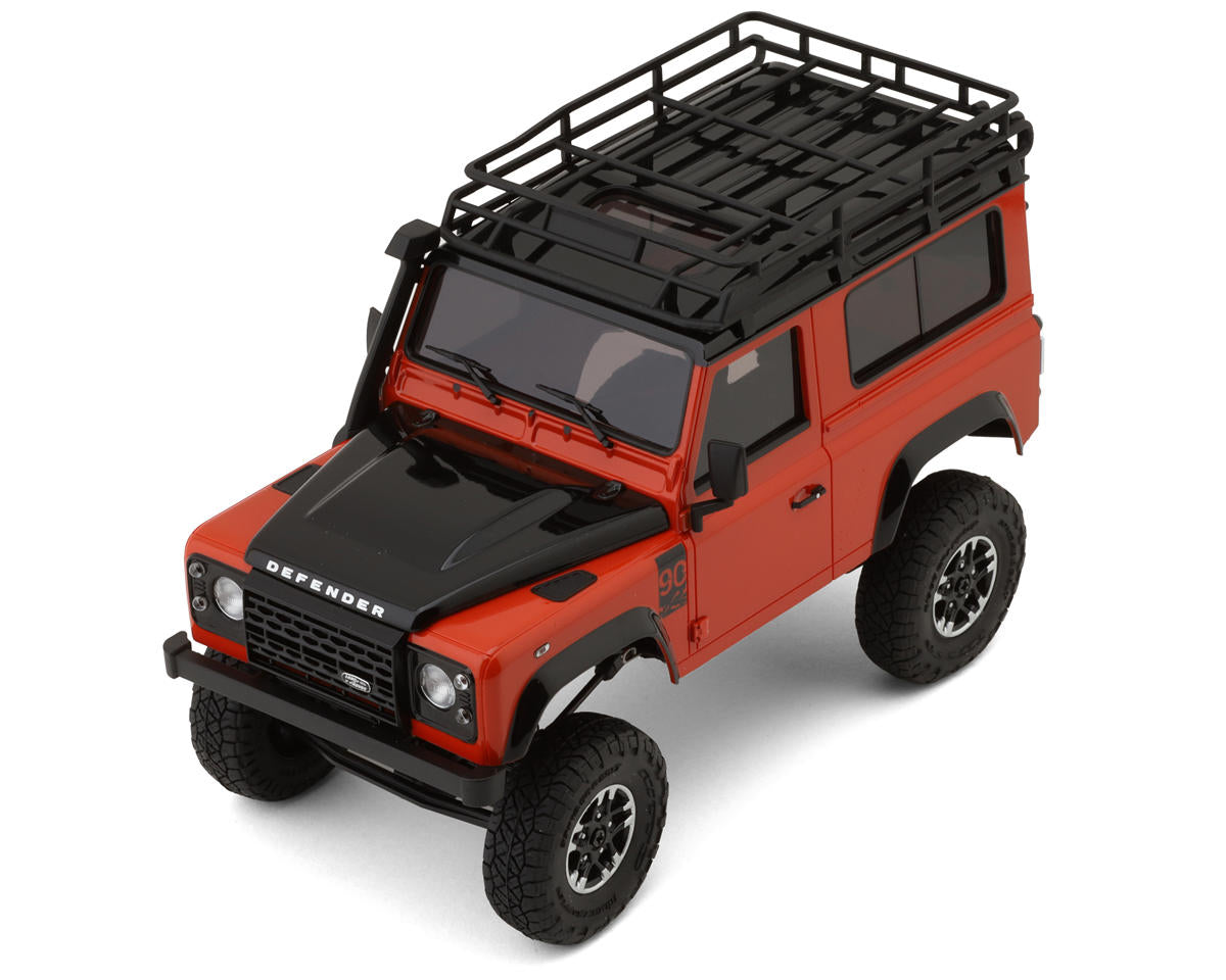 Kyosho -  MINI-Z 4X4 Series Ready Set Land Rover Defender 90 Adventure Phoenix Orange / Santorini Black