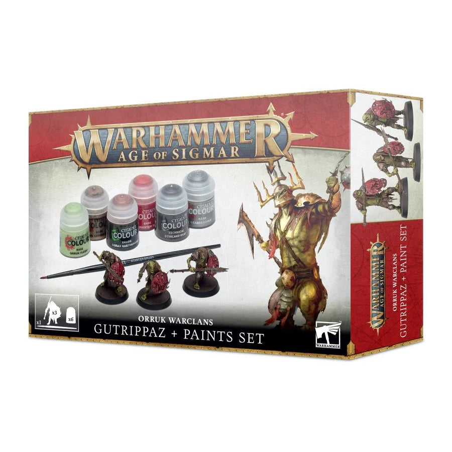 Games Workshop - Orruk Warclans: Gutrippaz + Paints Set