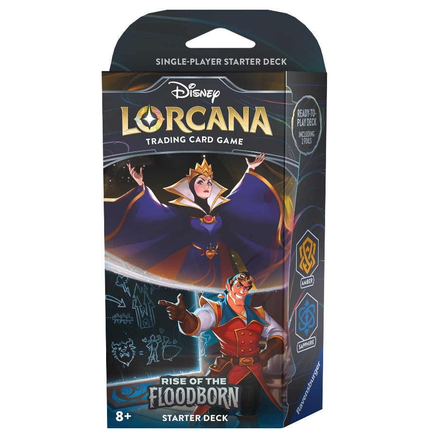 Ravensburger - Disney Lorcana: Rise of the Floodborn  - Starter Deck (Amber & Sapphire)