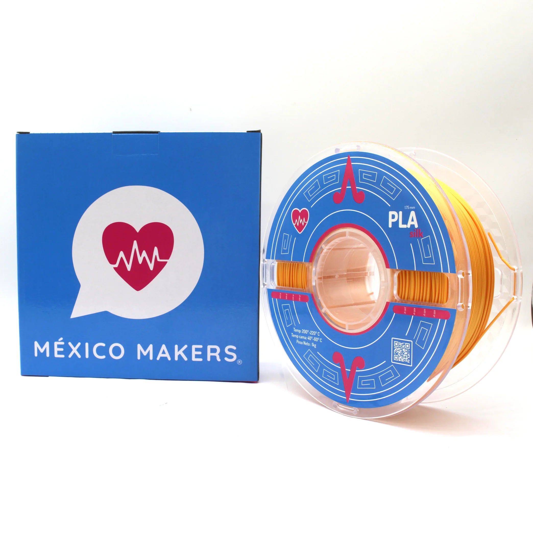 México Makers - Filamento PLA Silk Oro Azteca para Impresora 3D