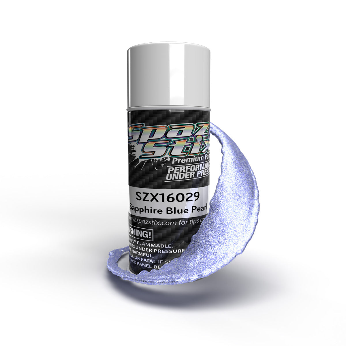 Spaz Stix - Sapphire Blue Pearl Aerosol Paint, 3.5oz Can