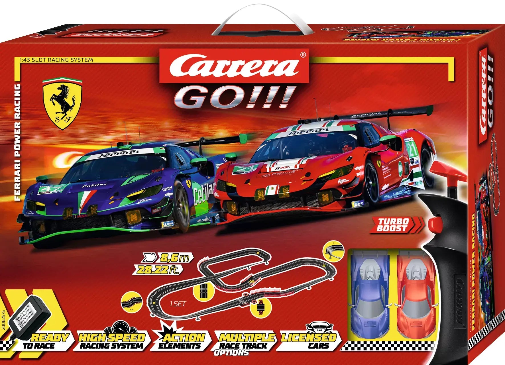 Carrera - Ferrari Power Racing, Escala 1/43