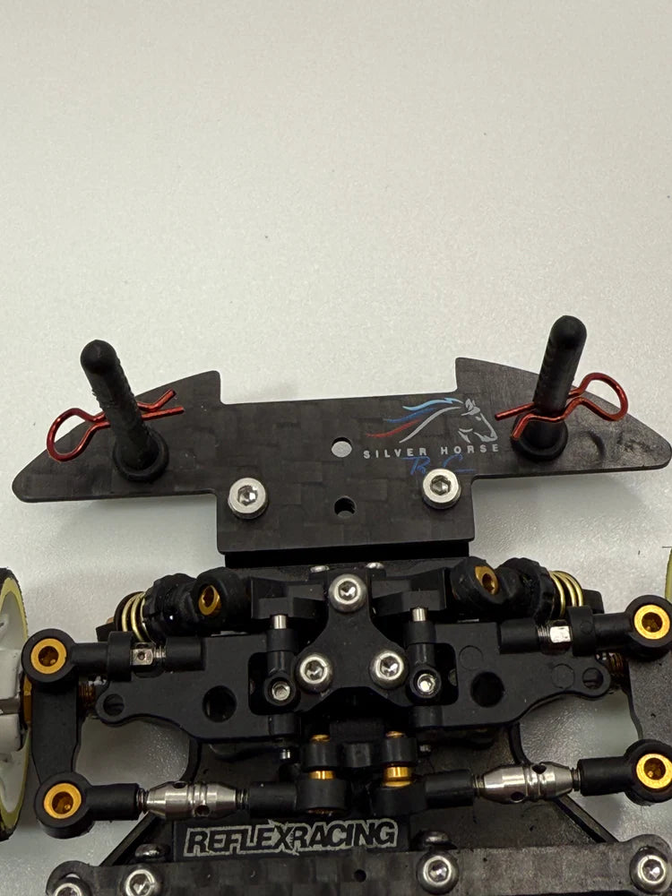 Silver Horse RC - Carbon Fiber Bumper Mount Kit for RAD012 Piranha Body