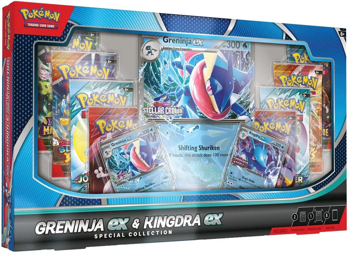 Pokémon TCG: Greninja EX & Kingdra EX Special Collecion (Ingles)