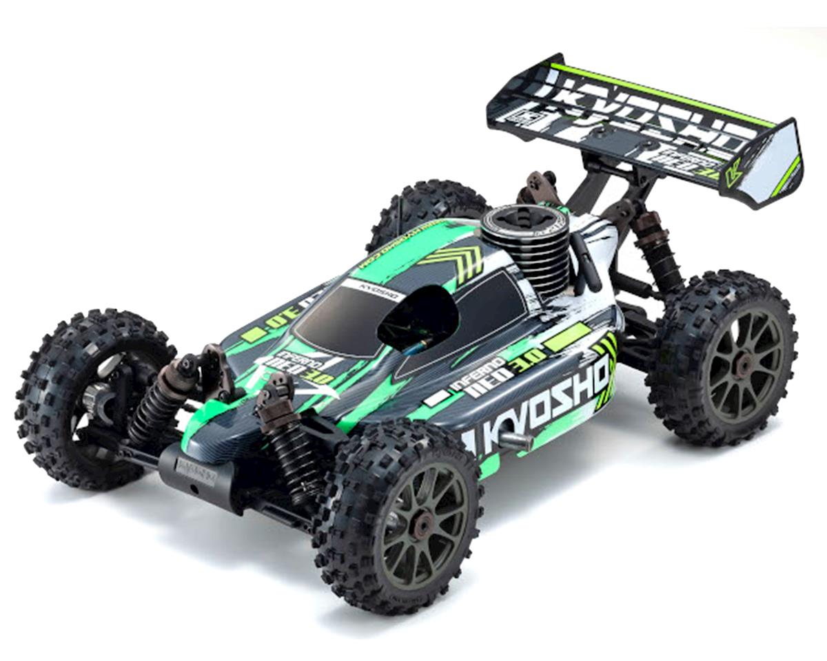 Kyosho - 1:8 Scale Radio Controlled GP Powered Racing Buggy readyset INFERNO NEO 3.0 Color type 4 Green