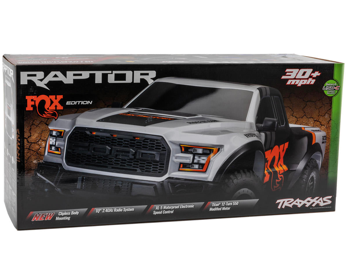 Traxxas - Ford F-150 Raptor RTR Slash 1/10 2WD Truck, Battery & USB-C Charger Included, Fox