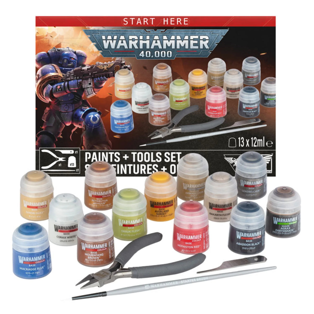 Games Workshop - Warhammer 40,000: Paints + Tools Set (2026)