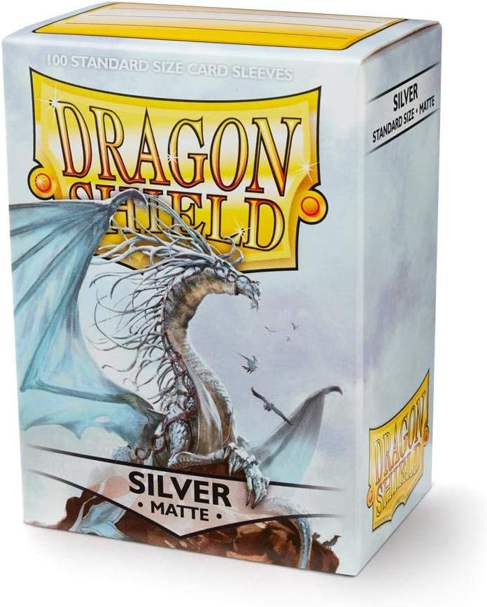 Arcane Tinmen - Dragon Shield - Silver - Matte Sleeves - Standard Size