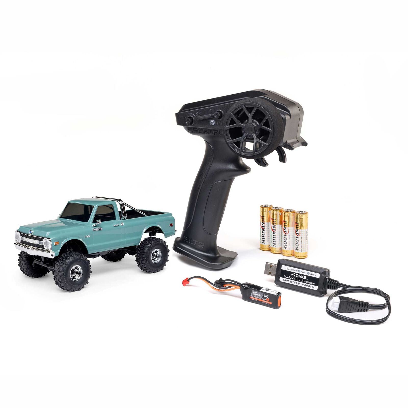 Axial - 1/30 Axial SCX30 Chevrolet K10 (Battery & Charger Included), Verde