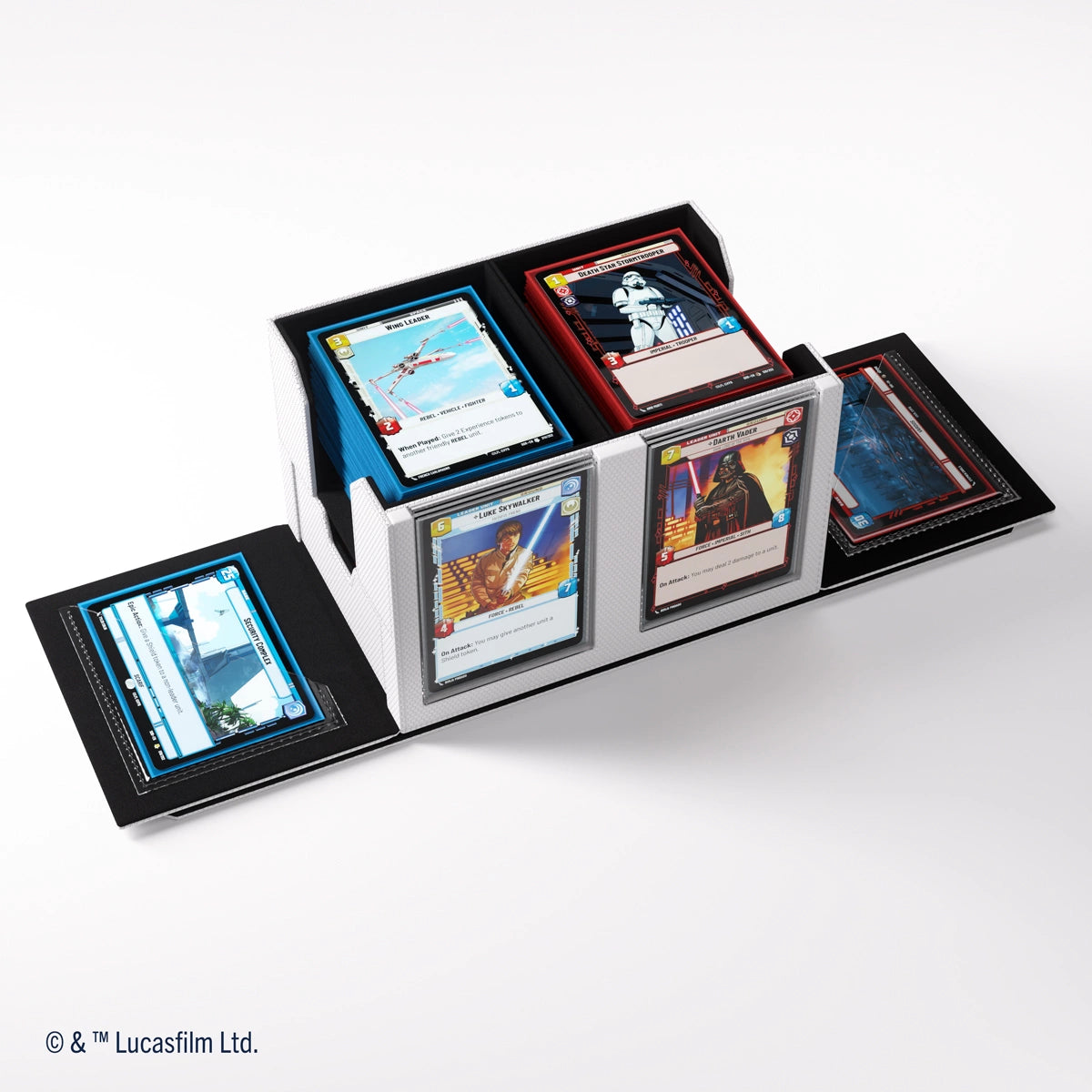 Gamegenic - Star Wars: Unlimited - Double Deck Pod - Estuche para tarjetas - Blanco