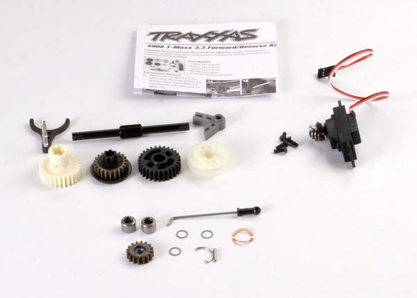 Traxxas - Reverse upgrade kit (includes all components to add mechanical reverse (no Optidrive®) to T-Maxx® 3.3) (includes 2060 sub-micro servo)
