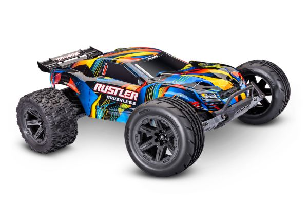 Traxxas - Rustler 2WD Brushless (Amarillo)