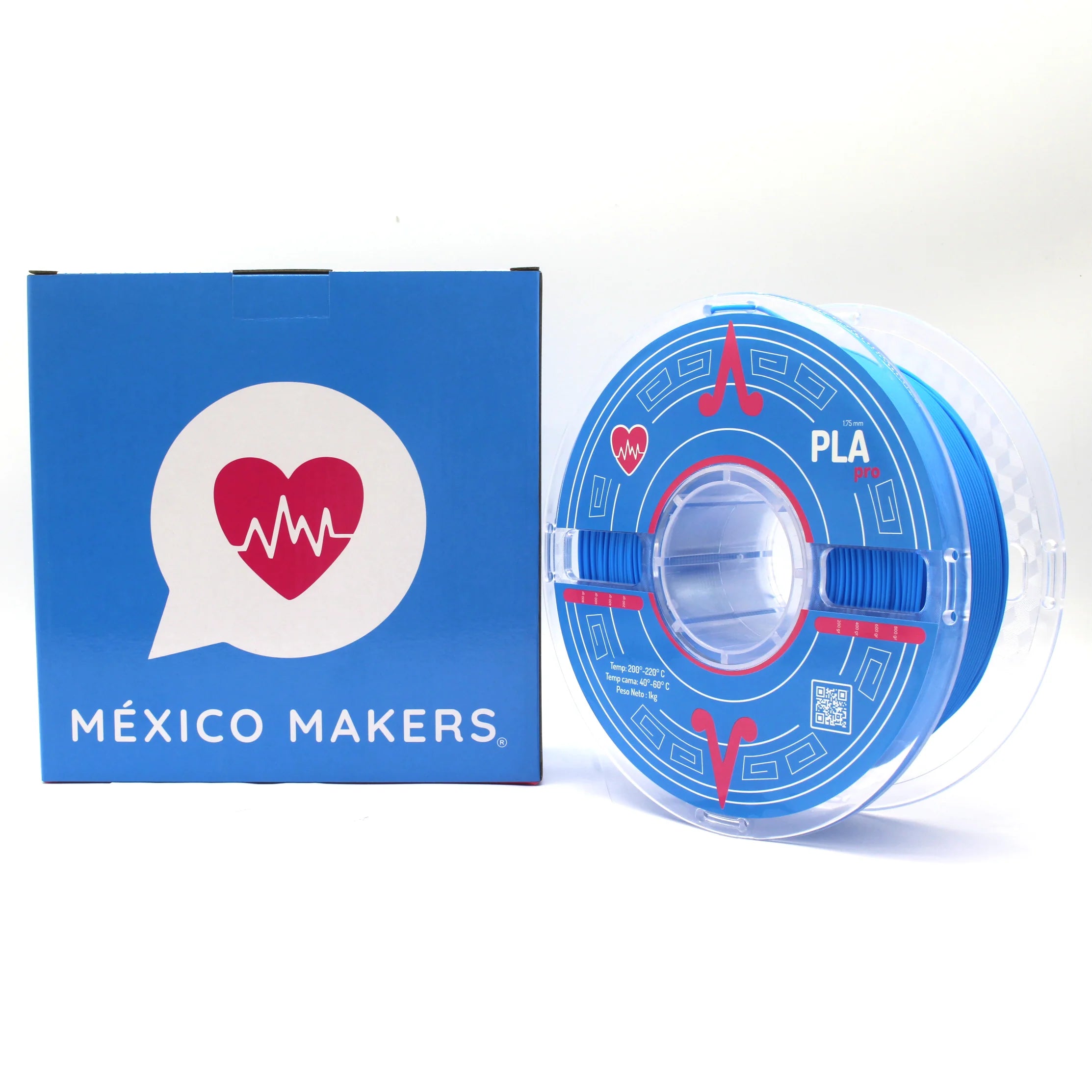 México Makers - Filamento PLA PRO Azul Cielito Lindo para Impresora 3D