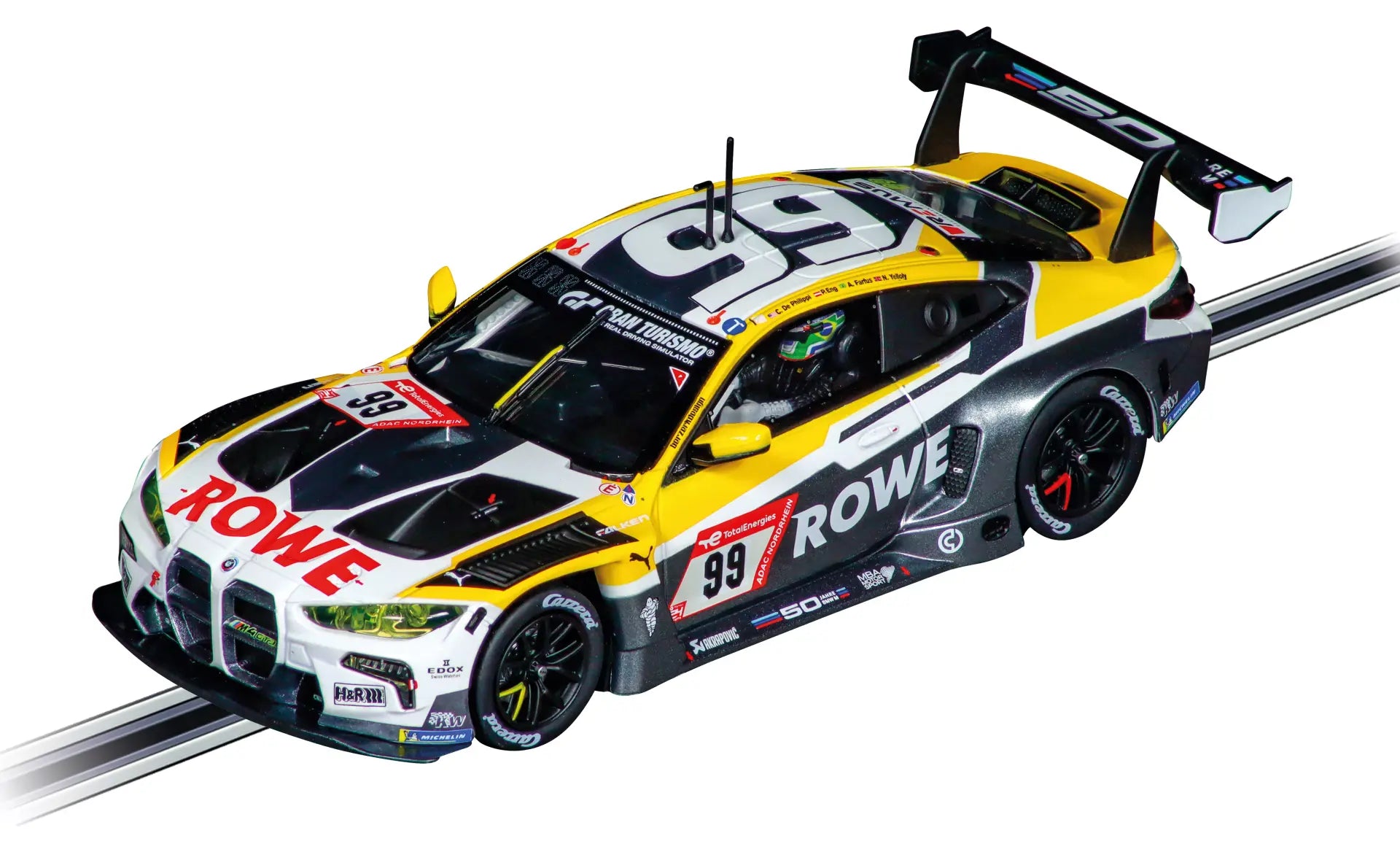 Carrera - "BMW M4 GT3 "ROWE Racing, No.99" Analogo, Escala 1/32