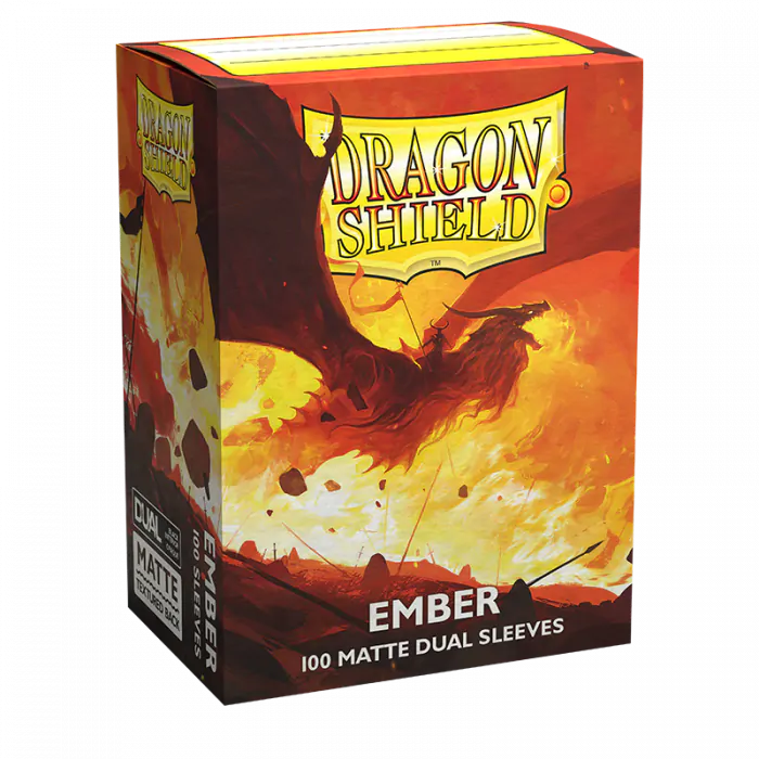 Arcane Tinmen - Dragon Shield - Ember - Matte Dual Sleeves - Standard Size