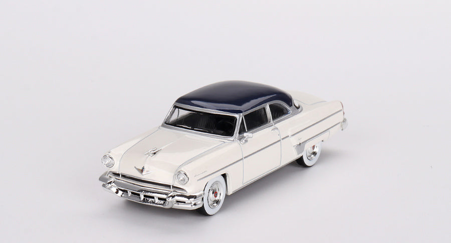 Mini GT - Lincoln Capri 1954 Arctic White / Atlantic Blue 1/64