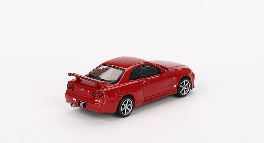 Mini GT - Nissan Skyline GT-R (R34) V-Spec Active Red 1/64