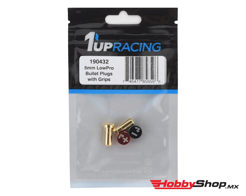 1´up - Lowpro Bullet Plugs & Grips 5Mm Black/red En Existencia