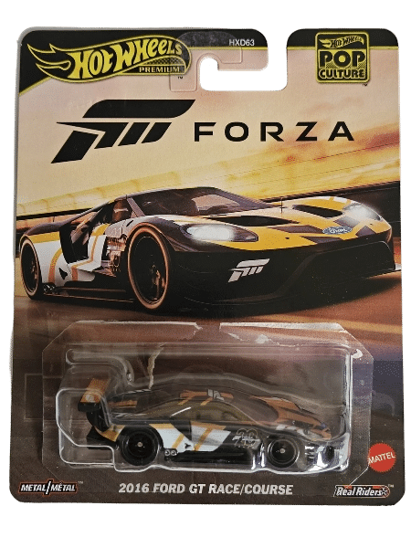 Mattel - Hot Wheels Premium Pop Culture Forza 2016 Ford GT Race/Course