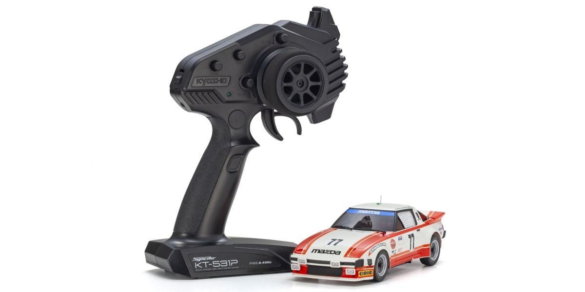Kyosho - MINI-Z RWD MR-04 readyset MAZDA SAVANNA RX-7 (SA22C) "1979 DAYTONA CAR No.77"