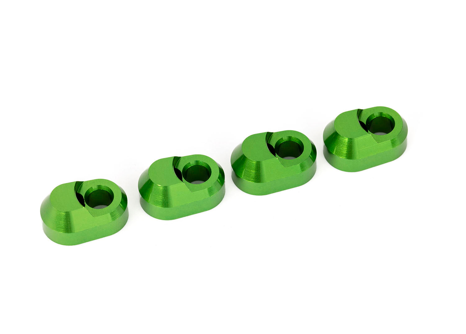 Traxxas - Green Aluminum Suspension Pin Retainers (4)