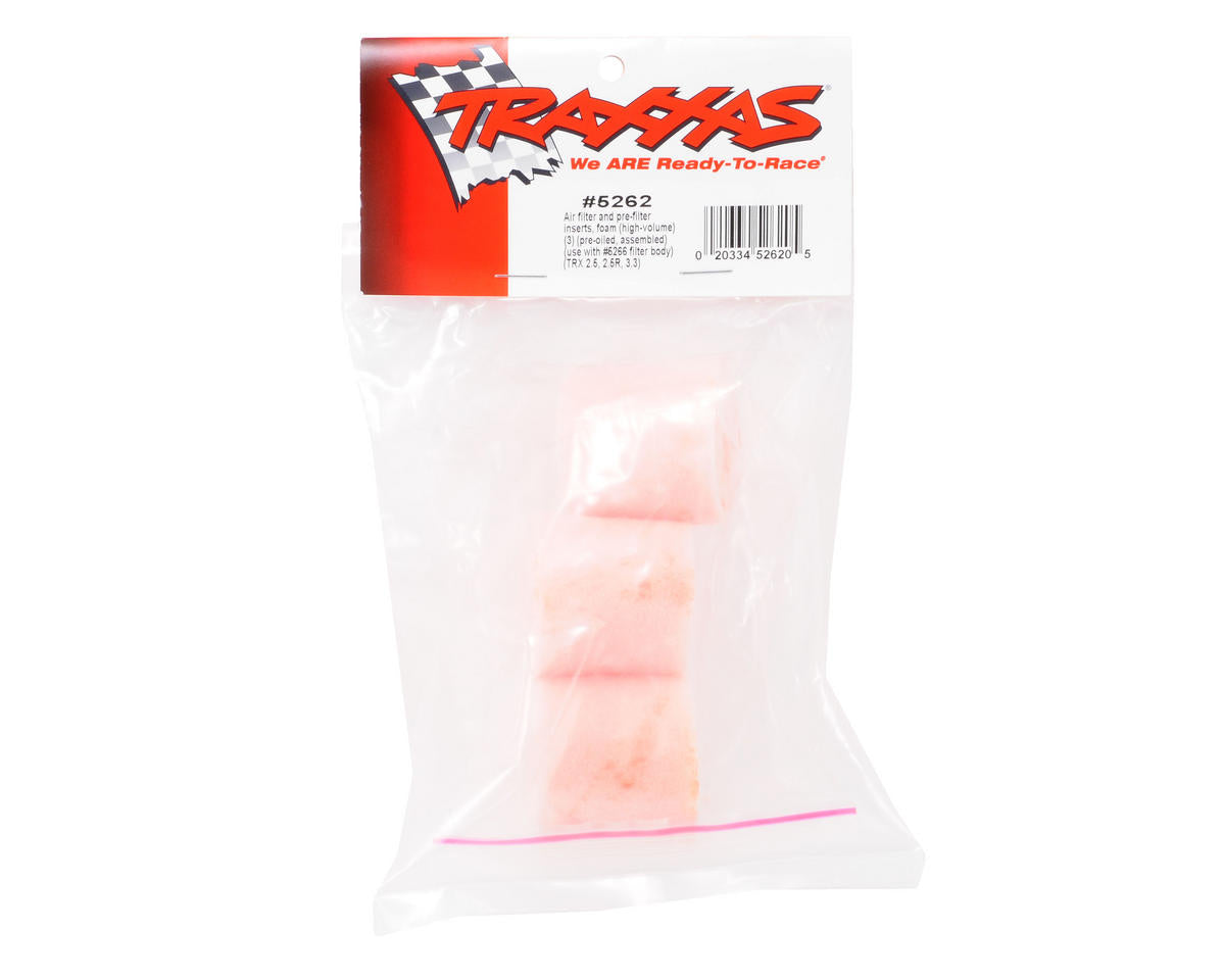 Traxxas - High Volume Pre-Oiled Air Filter (3)