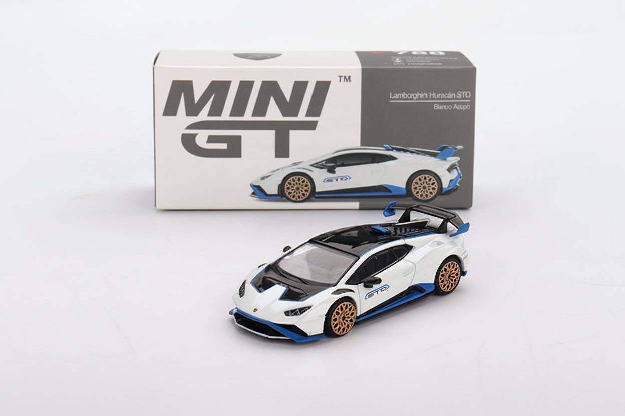 Mini GT - Lamborghini Huracán STO Bianco Asopo 1/64