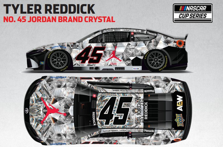 Lionel Racing - Tyler Reddick #45 Jordan Brand Crystal 2025 Camry, escala 1:64