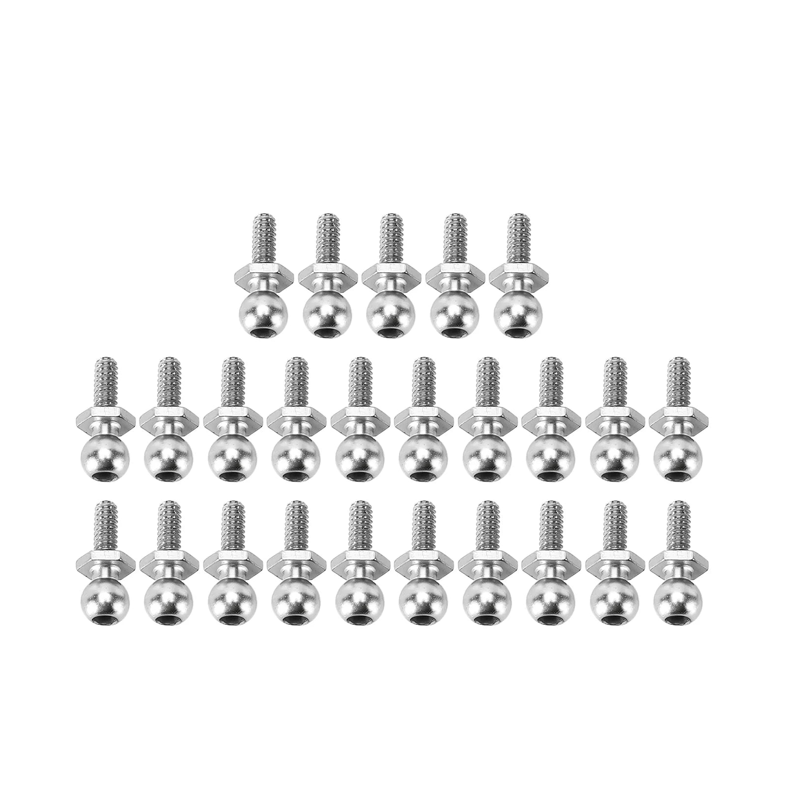 INJORA - M1.4 Pivot Ball Head Screws for 1/24 Losi Micro-B - 25pcs Silver