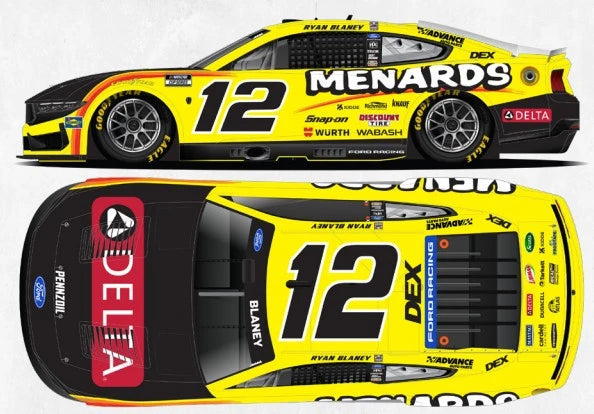 Lionel Racing - Ryan Blaney #12 2026 MENARDS Mustang Limited Edicion, 1/64