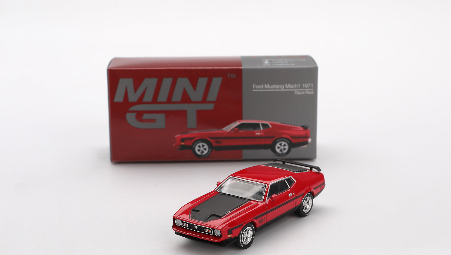 Mini GT - Ford Mustang Mach1 1971 Race Red 1/64