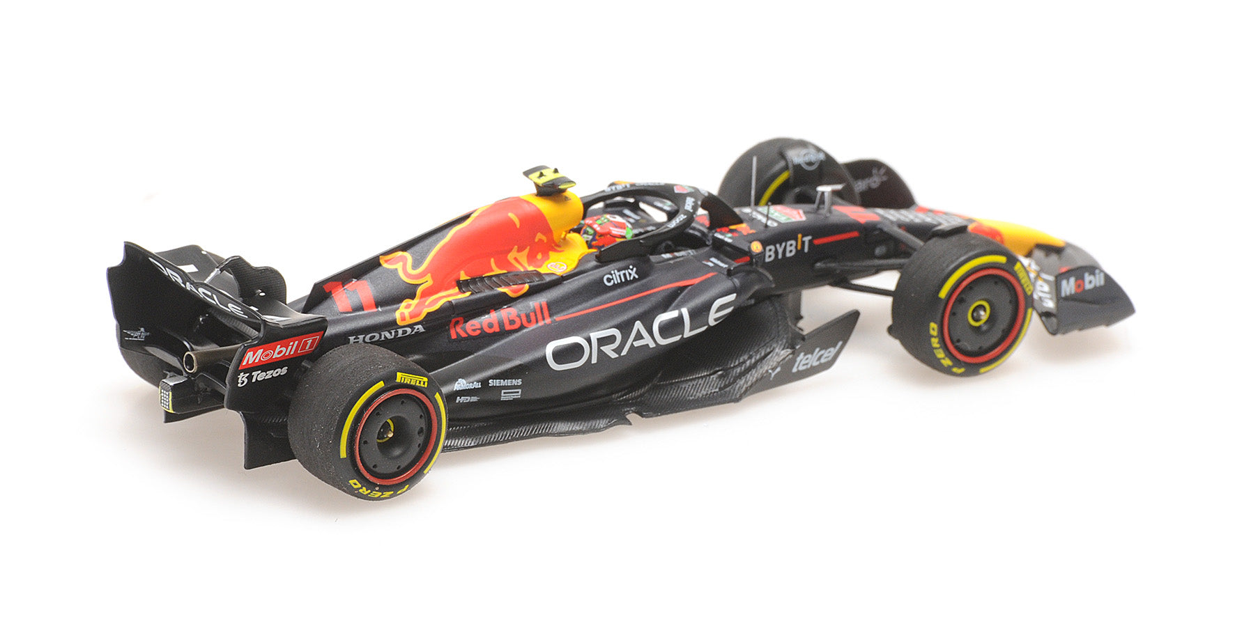 Minichamps - Red Bull - F1 RB18 Team Oracle Red Bull Racing #11 3rd México GP 2022 Sergio Pérez, escala 1:43