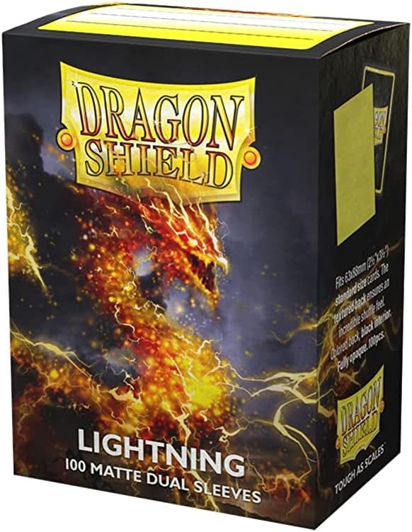 Arcane Tinmen - Dragon Shield - Lightning - Matte Dual Sleeves - Standard Size