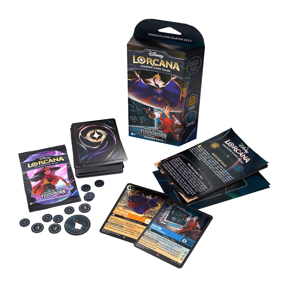Ravensburger - Disney Lorcana: Rise of the Floodborn  - Starter Deck (Amber & Sapphire)