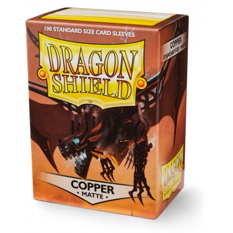 Arcane Tinmen - Dragon Shield - Copper - Matte Sleeves - Standard Size