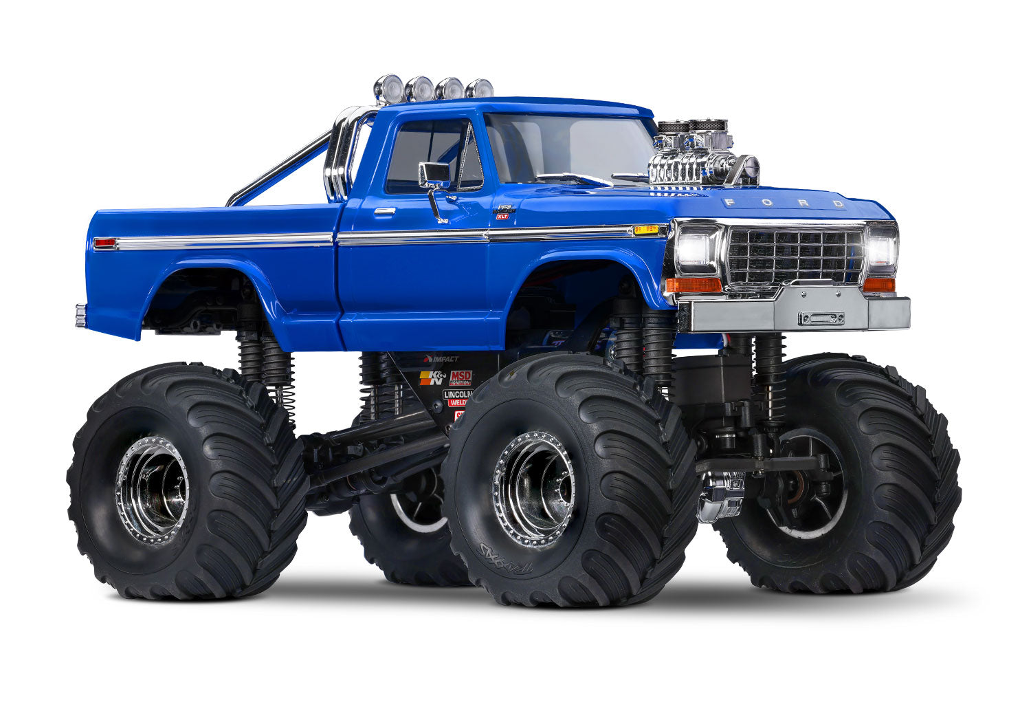 Traxxas - 1/18 Trx-4MT Ford F-150 K10 4X4 Monster Truck, Azul