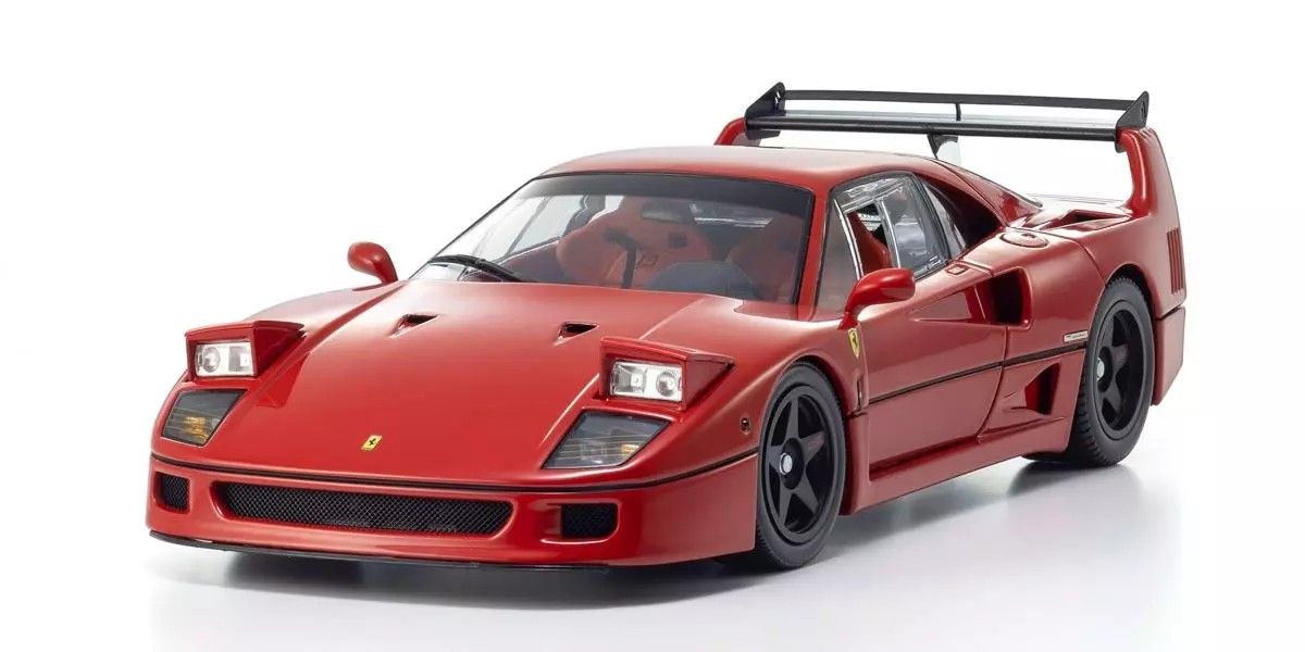 Kyosho - ORIGINAL 1/18scale Ferrari F40 Light Weight LM Wing (Red), escala 1:18
