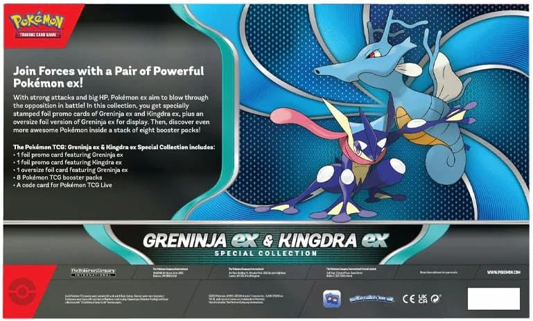 Pokémon TCG: Greninja EX & Kingdra EX Special Collecion (Ingles)