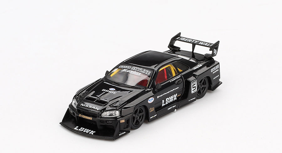 Mini GT - Nissan LB-ER34 Super Silhouette SKYLINE Black 1/64