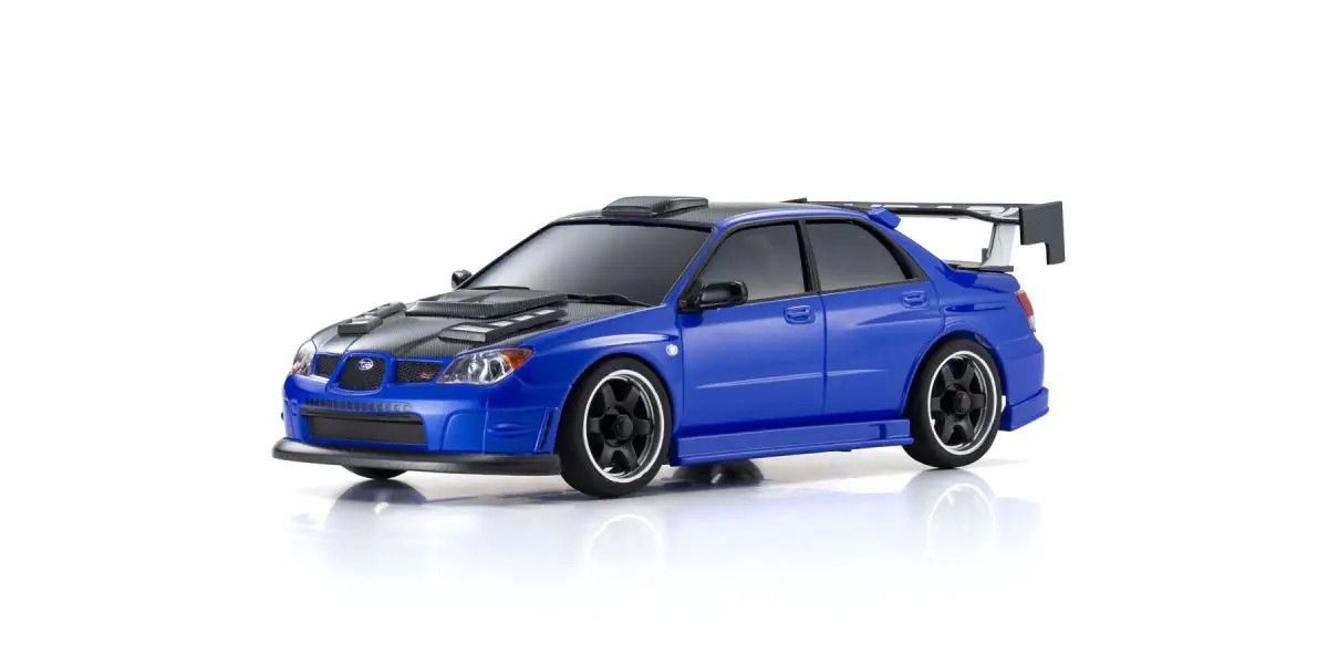 Kyosho - MINI-Z AWD SUBARU IMPREZA with Aero kit and CFRP hood Metallic Blue